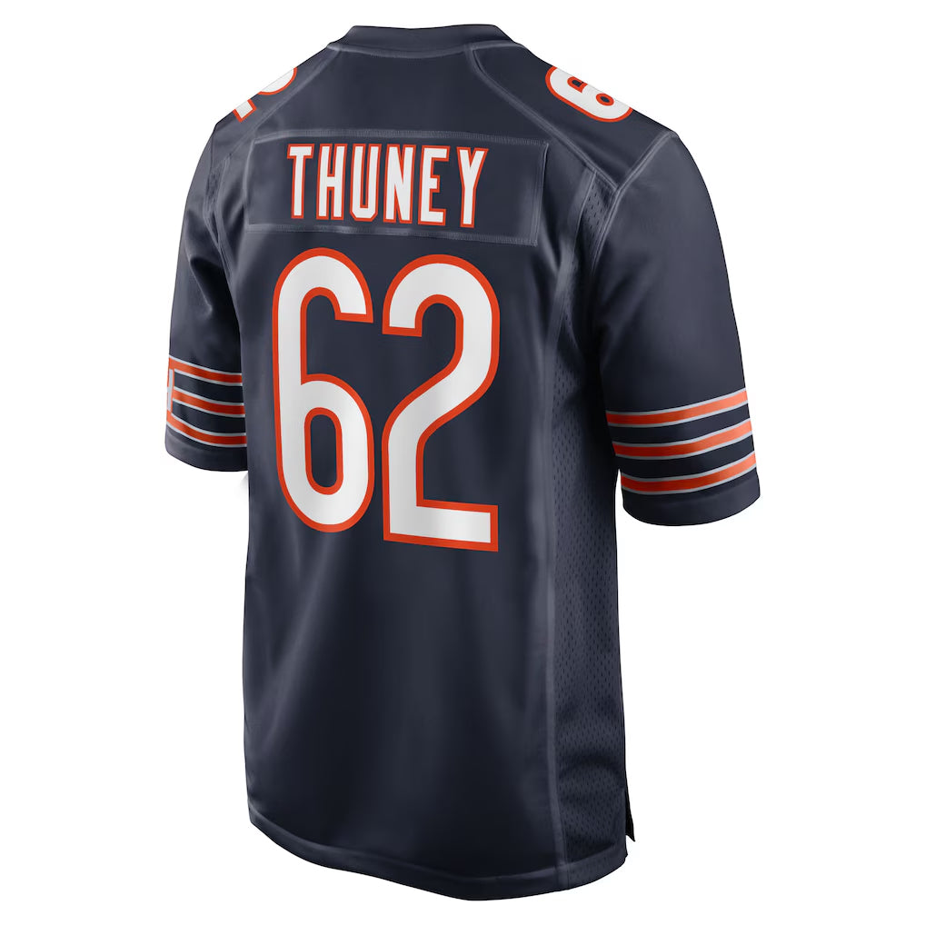 C.Bears #62 Joe Thuney Player Navy Home Game Kdoa Stitched Jerseys