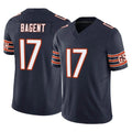 C.Bears #17 Tyson Bagent Player Navy Vapor F.U.S.E. Limited Home Game Kdoa Stitched Jerseys