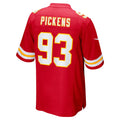 Kdoa KC.Chiefs #93 Zacch Pickens Red Team Game Jersey