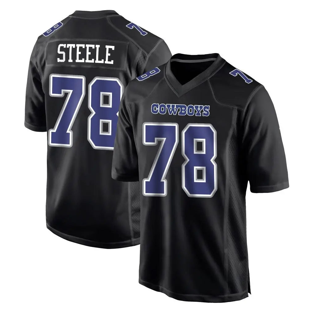 D.Cowboys #78 Terence Steele Player Carbon Black Fashion Home Game Xdoa Stitched Jerseys