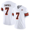 C.Browns #7 Tyson Campbell Player White Limited Vapor F.U.S.E. Alternate Game Kdoa Stitched Jerseys