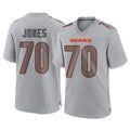 C.Bears #70 Braxton Jones Player Gray Atmosphere Fashion Game Kdoa Stitched Jerseys