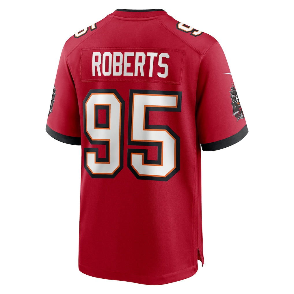 Kdoa TB.Buccaneers #95 Elijah Roberts Red Team Game Jersey