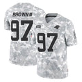 C.Panthers #97 Bobby Brown III Player Arctic Camo Salute to Service Limited Game Kdoa Stitched Jerseys