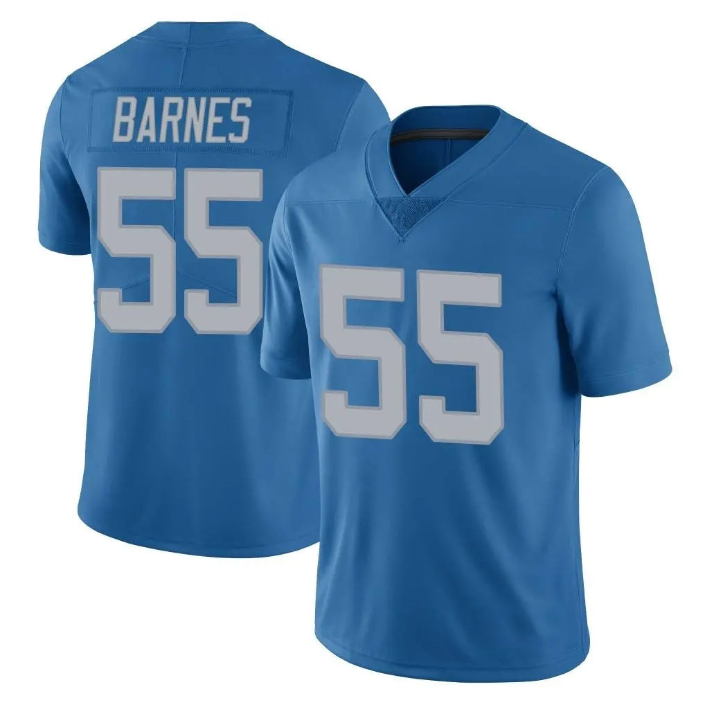 D.Lions #55 Derrick Barnes Player Blue Limited Throwback Vapor Untouchable Kdoa Stitched Jerseys