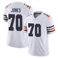 C.Bears #70 Braxton Jones Player White Classic Vapor Limited Home Game Kdoa Stitched Jerseys