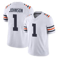 C.Bears #1 Jaylon Johnson Player White Classic Vapor Limited Home Game Kdoa Stitched Jerseys