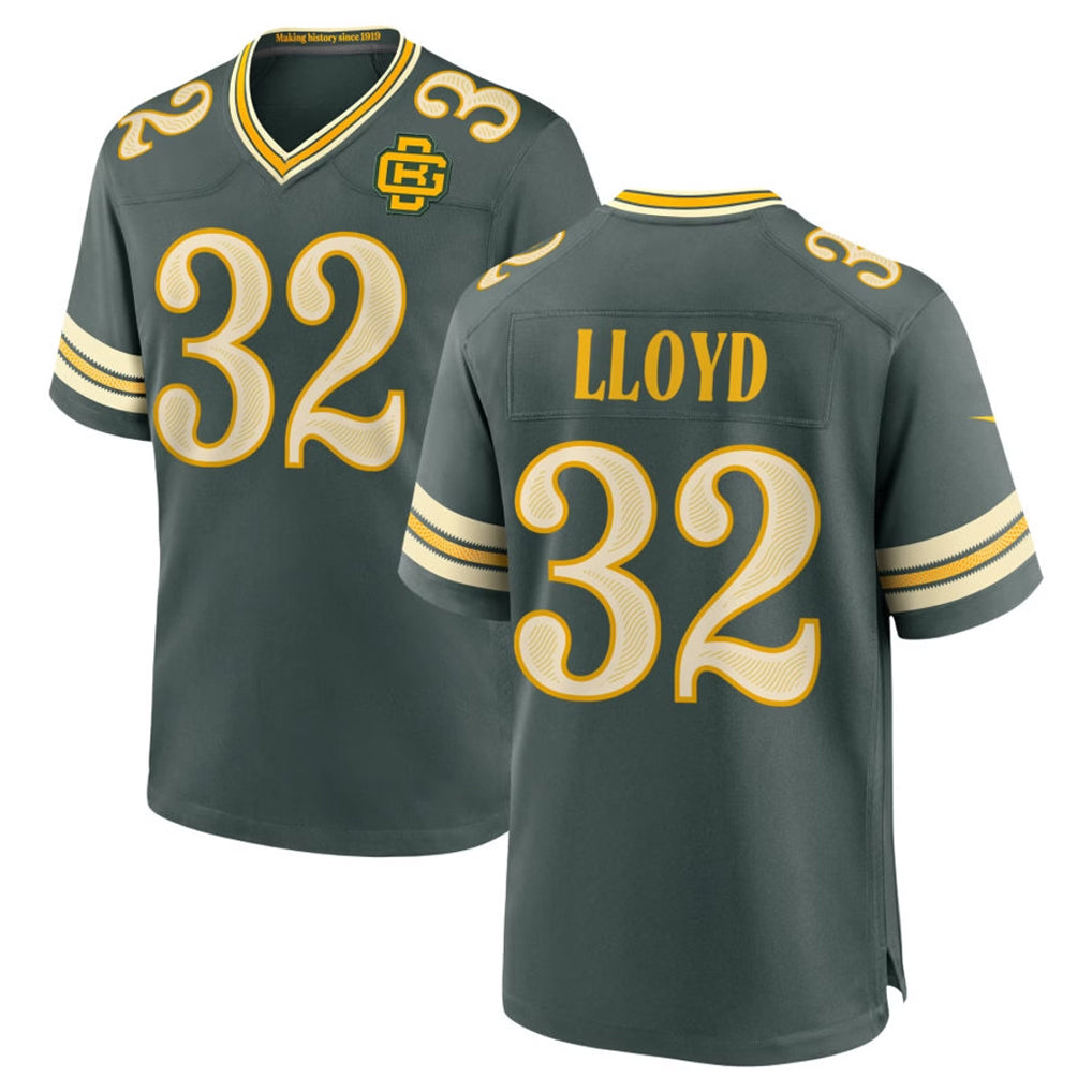 GB.Packers #32 MarShawn Lloyd Player Green 2026 Rivalries Collection Home Game Kdoa Stitched Jerseys