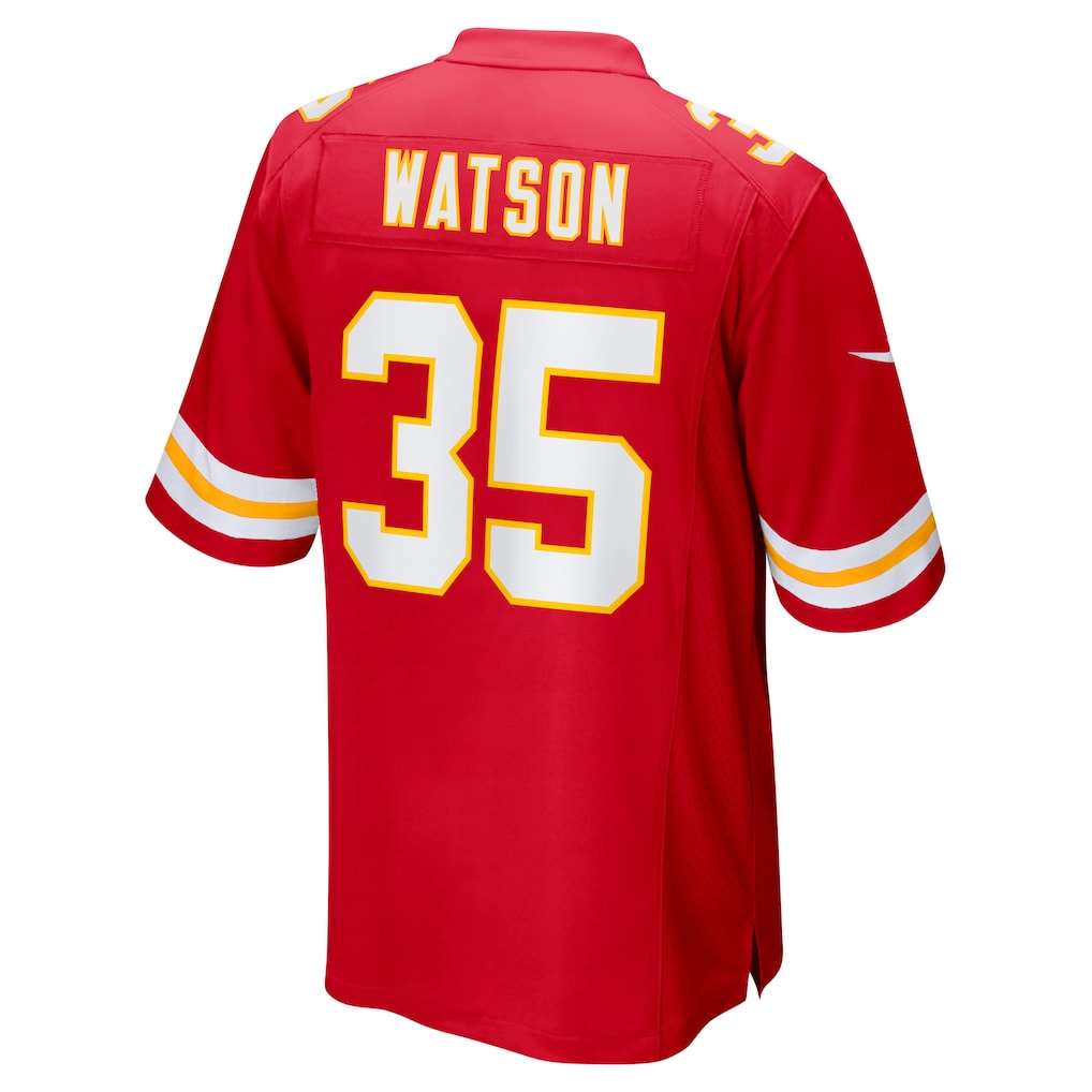 Kdoa KC.Chiefs #35 Jaylen Watson Red Game Player Jersey