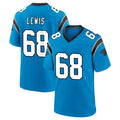 C.Panthers #68 Damien Lewis Player Blue Home Game Kdoa Stitched Jerseys
