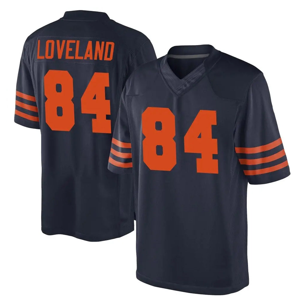C.Bears #84 Colston Loveland Player Navy Blue Alternate Game Kdoa Stitched Jerseys
