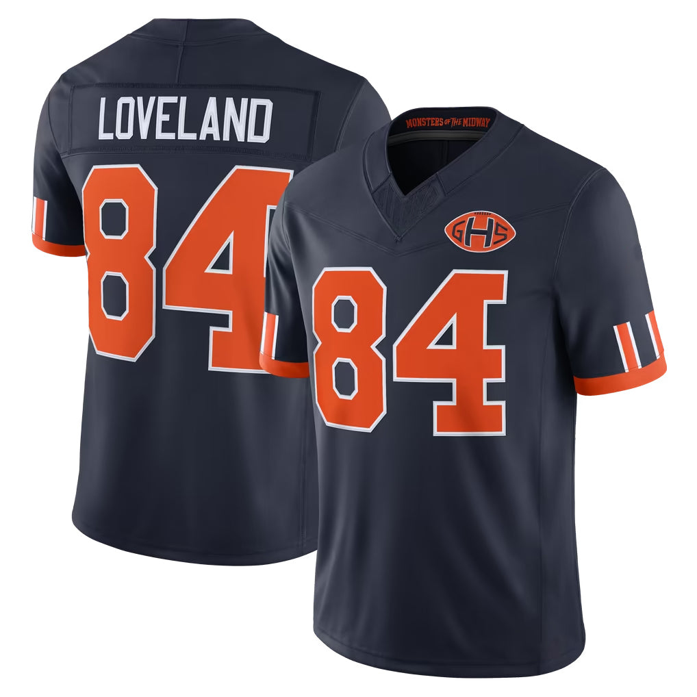 C.Bears #84 Colston Loveland Player Navy Limited 2026 Rivalries Collection Home Game Kdoa Stitched Jerseys