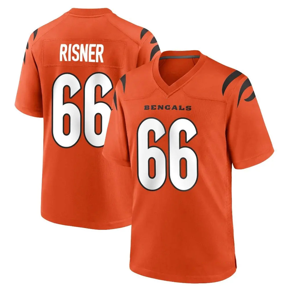 C.Bengals #66 Dalton Risner Player Orange Home Game Kdoa Stitched Jerseys