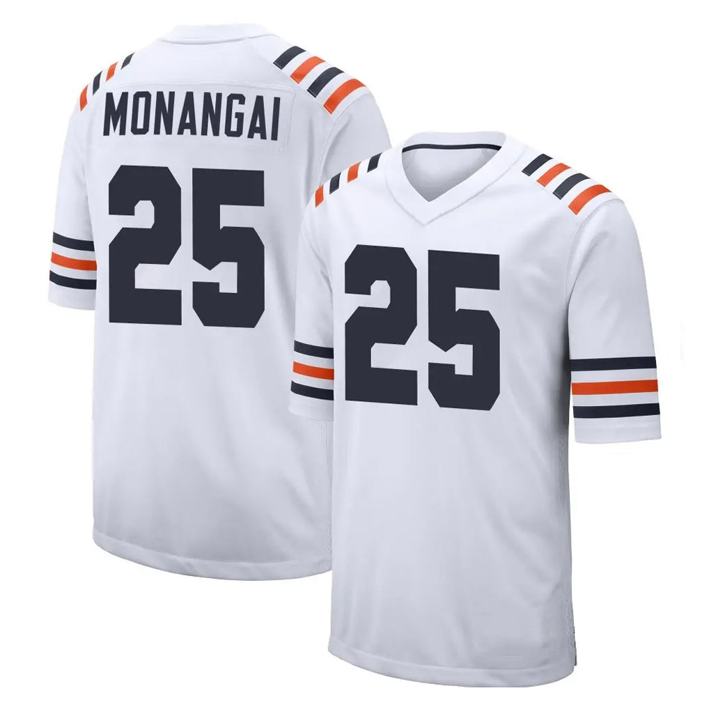 C.Bears #25 Kyle Monangai Player White Classic Home Game Kdoa Stitched Jerseys