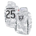 C.Bears #25 Kyle Monangai Player Arctic Camo Salute to Service Pullover Hoodies Limited Kdoa Stitched Jerseys