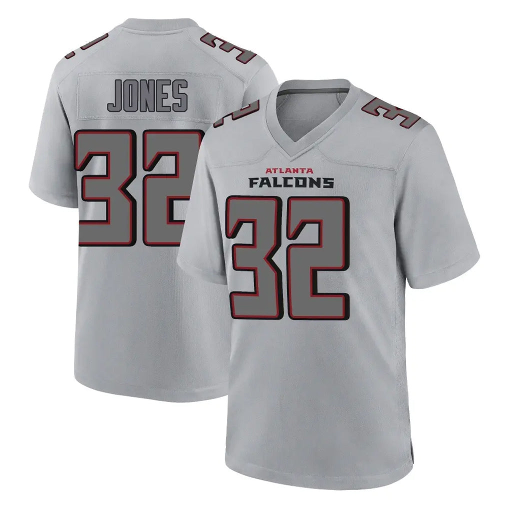 A.Falcons #32 Cash Jones Player Gray Fashion Home Game Kdoa Stitched Jerseys