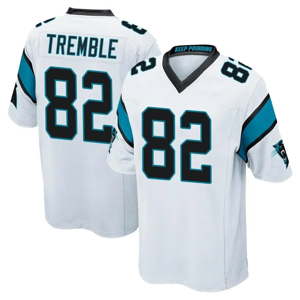 C.Panthers #82 Tommy Tremble Player White Game Kdoa Stitched Jerseys