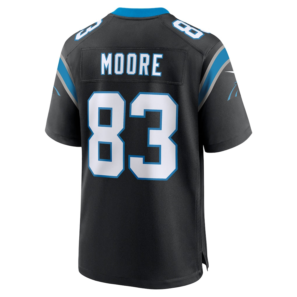 Kdoa C.Panthers #83 David Moore Black Game Jersey