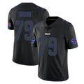 B.Bills #79 Spencer Brown Player Black Impact Limited Home Game Kdoa Stitched Jerseys