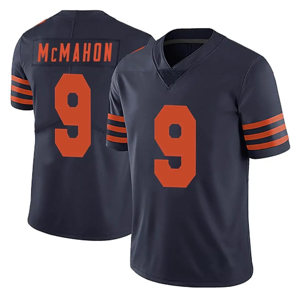 C.Bears #9 Jim McMahon Player Navy Blue Alternate Vapor Untouchable Limited Kdoa Stitched Jerseys