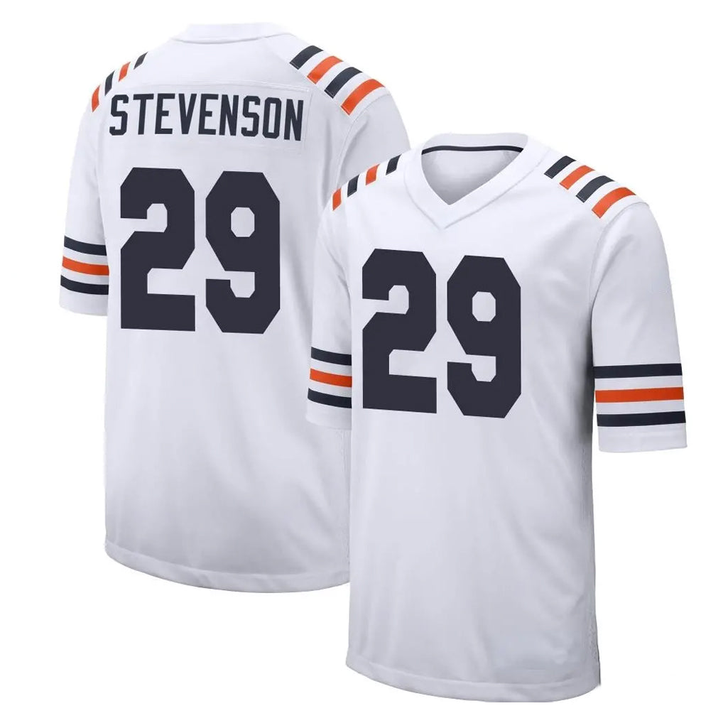 C.Bears #29 Tyrique Stevenson Player White Classic Home Game Kdoa Stitched Jerseys
