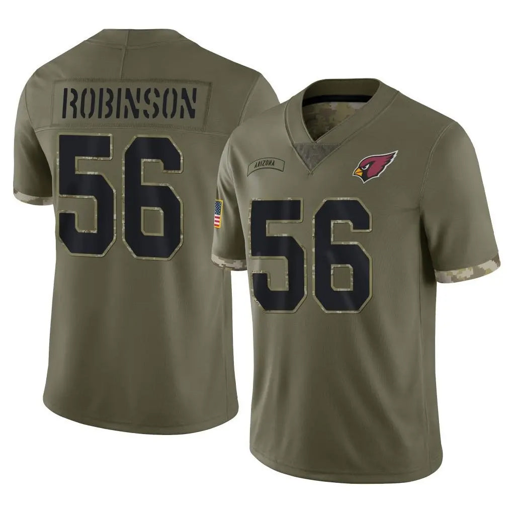 A.Cardinals #56 Darius Robinson Player Olive Limited Salute To Service Home Game Kdoa Stitched Jerseys