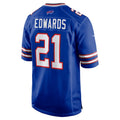 Kdoa B.Bills #21 Mike Edwards Royal Game Jersey