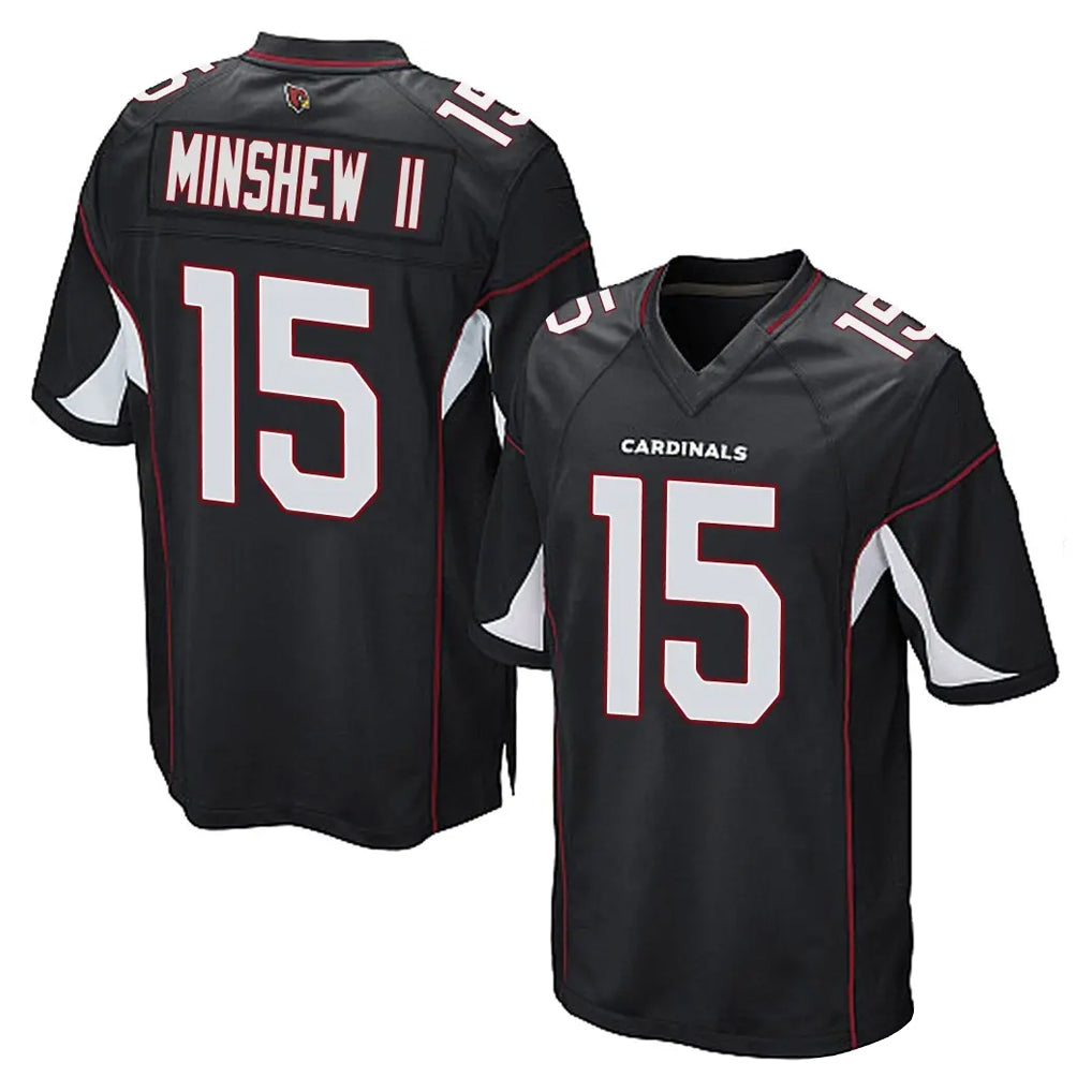 A.Cardinals #15 Gardner Minshew II Player Black Home Game Kdoa Stitched Jerseys
