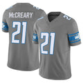 D.Lions #21 Roger McCreary Player Gray Vapor F.U.S.E. Limited Home Game Kdoa Stitched Jerseys