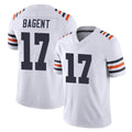 C.Bears #17 Tyson Bagent Player White Classic Vapor Limited Home Game Kdoa Stitched Jerseys
