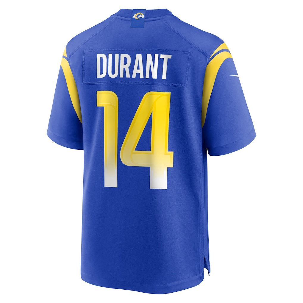 Kdoa LA.Rams #14 Cobie Durant Royal Game Player Jersey