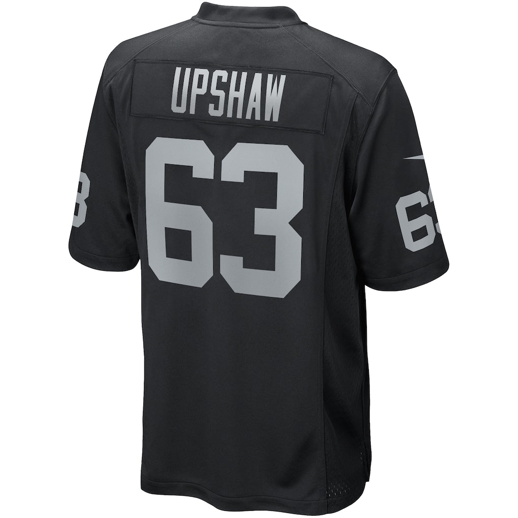 Kdoa LV.Raiders #63 Gene Upshaw Black Game Retired Player Jersey