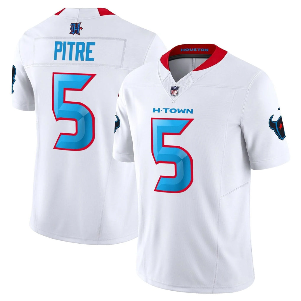 H.Texans #5 Jalen Pitre Player Whtie 2024 Vapor Limited Home Game Kdoa Stitched jerseys