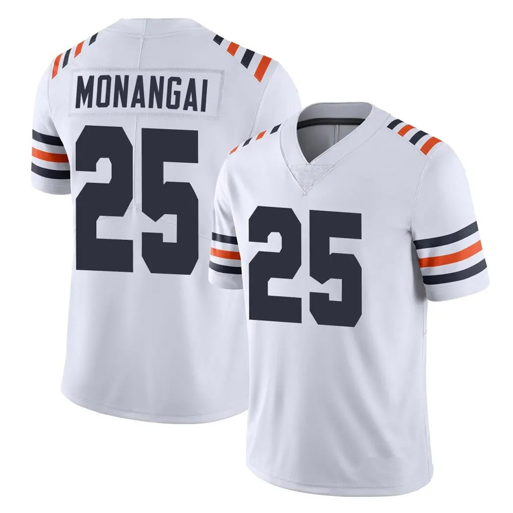 C.Bears #25 Kyle Monangai Player White Classic Vapor Limited Home Game Kdoa Stitched Jerseys