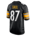 Kdoa P.Steelers #87 Matt Sokol Black Team Game Jersey