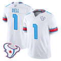 H.Texans #1 Tank Dell Player Whtie 2026 Rivalries Vapor Limited Home Game Kdoa Stitched jerseys