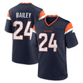 D.Broncos #24 Champ Bailey Player Navy Home Game Kdoa Stitched Jerseys