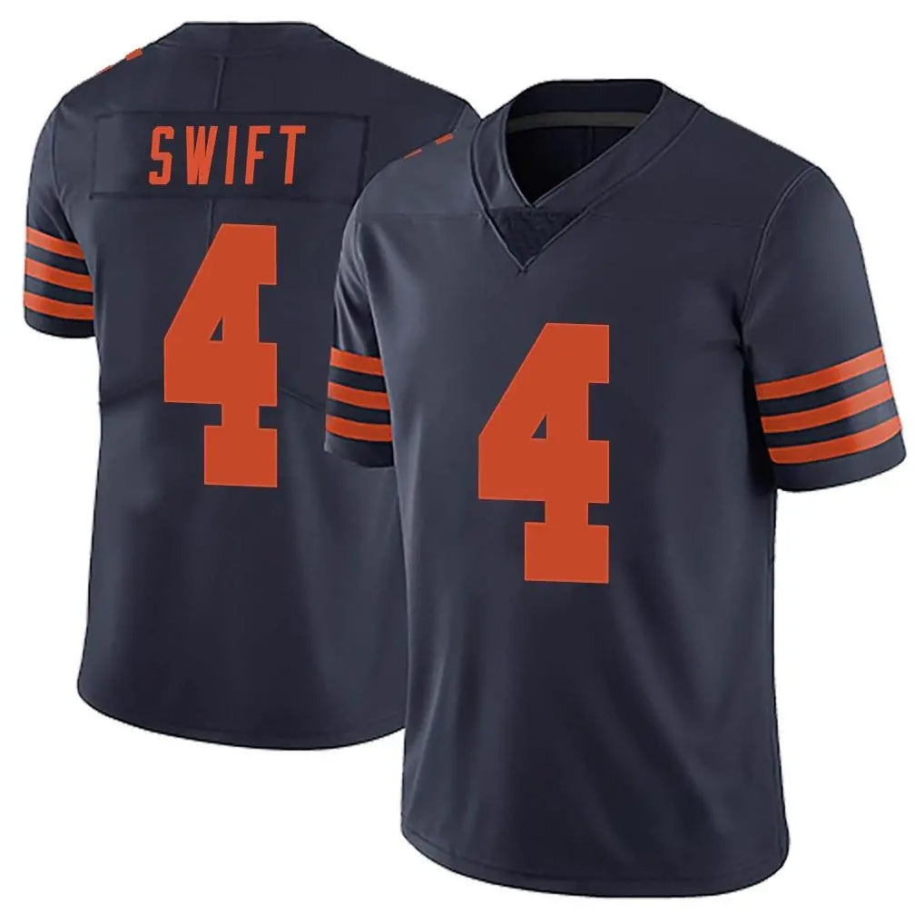C.Bears #4 D'Andre Swift Player Navy Blue Alternate Vapor Untouchable Limited Kdoa Stitched Jerseys