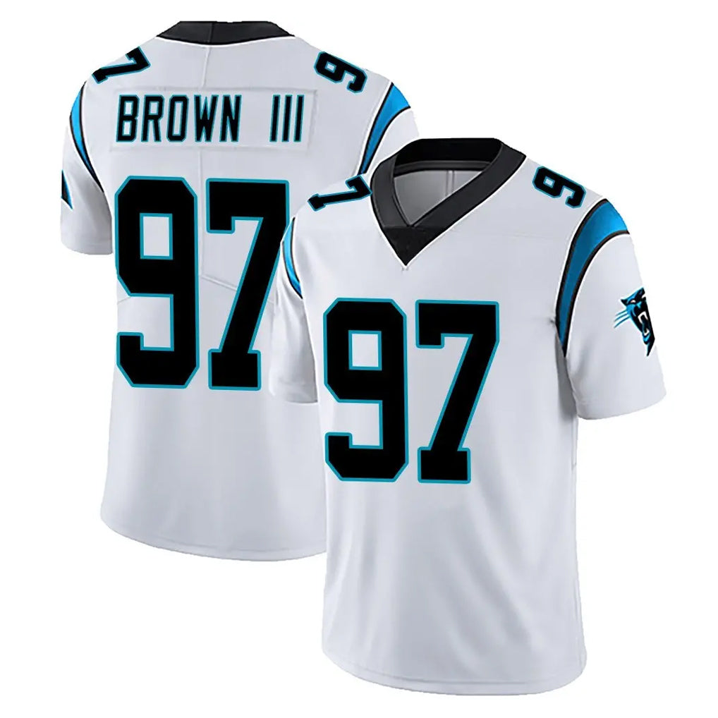 C.Panthers #97 Bobby Brown III Player White Vapor Untouchable Limited Game Kdoa Stitched Jerseys