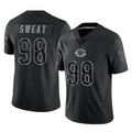 C.Bears #98 Montez Sweat Player Black REFLECTIVE Limited Game Kdoa Stitched Jerseys