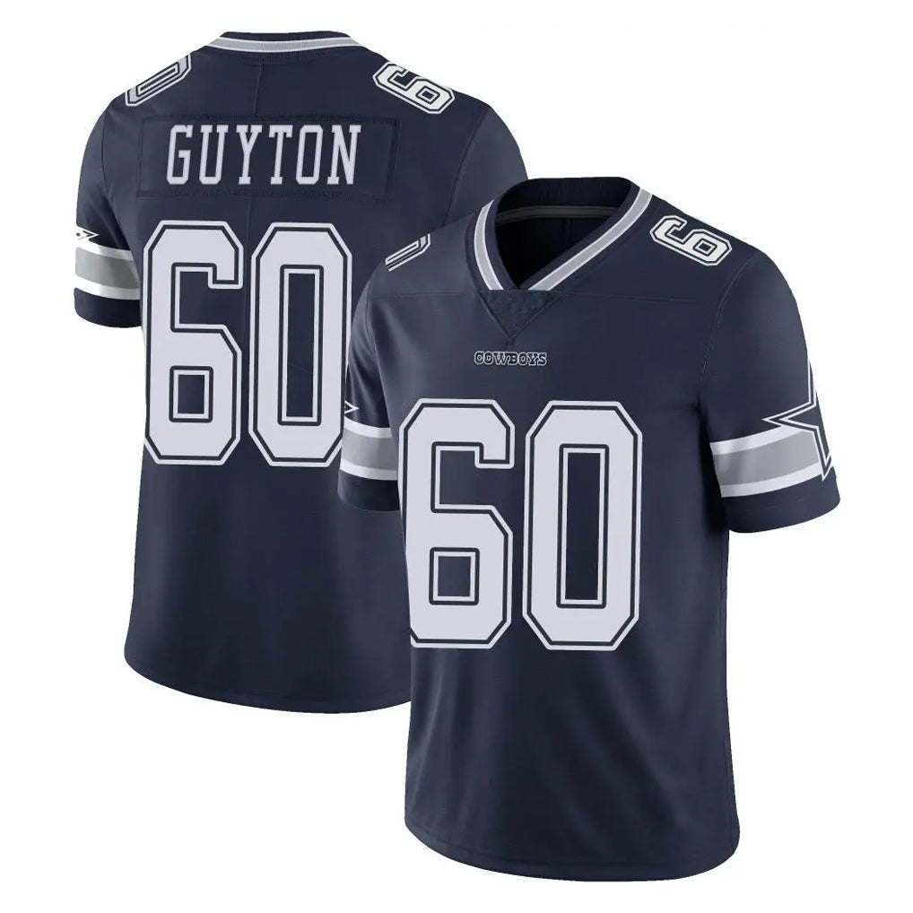 D.Cowboys #60 Tyler Guyton Player Navy Vapor Untouchable Limited Home Game Xdoa Stitched Jerseys