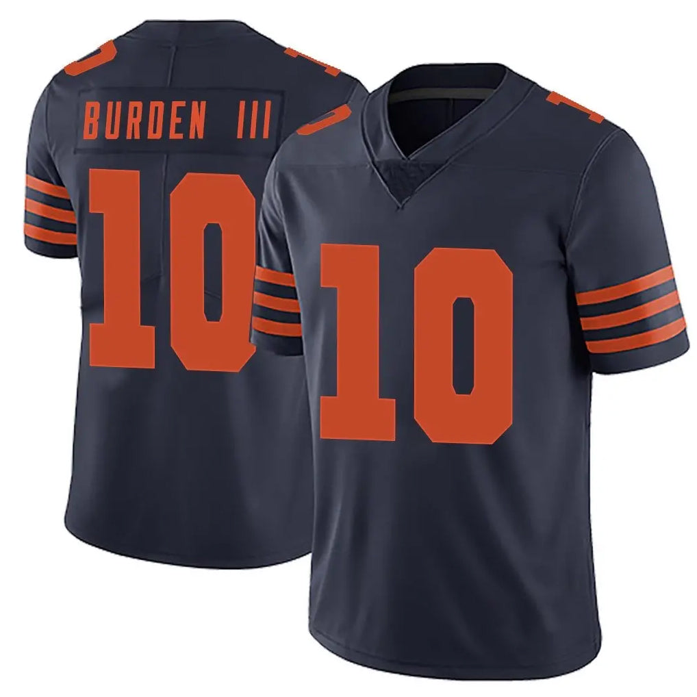 C.Bears #10 Luther Burden III Player Navy Blue Alternate Vapor Untouchable Limited Kdoa Stitched Jerseys
