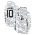 A.Cardinals #10 Josh Sweat Player Arctic Camo Limited Salute to Service Pullover Hoodies Game Kdoa Stitched Jerseys