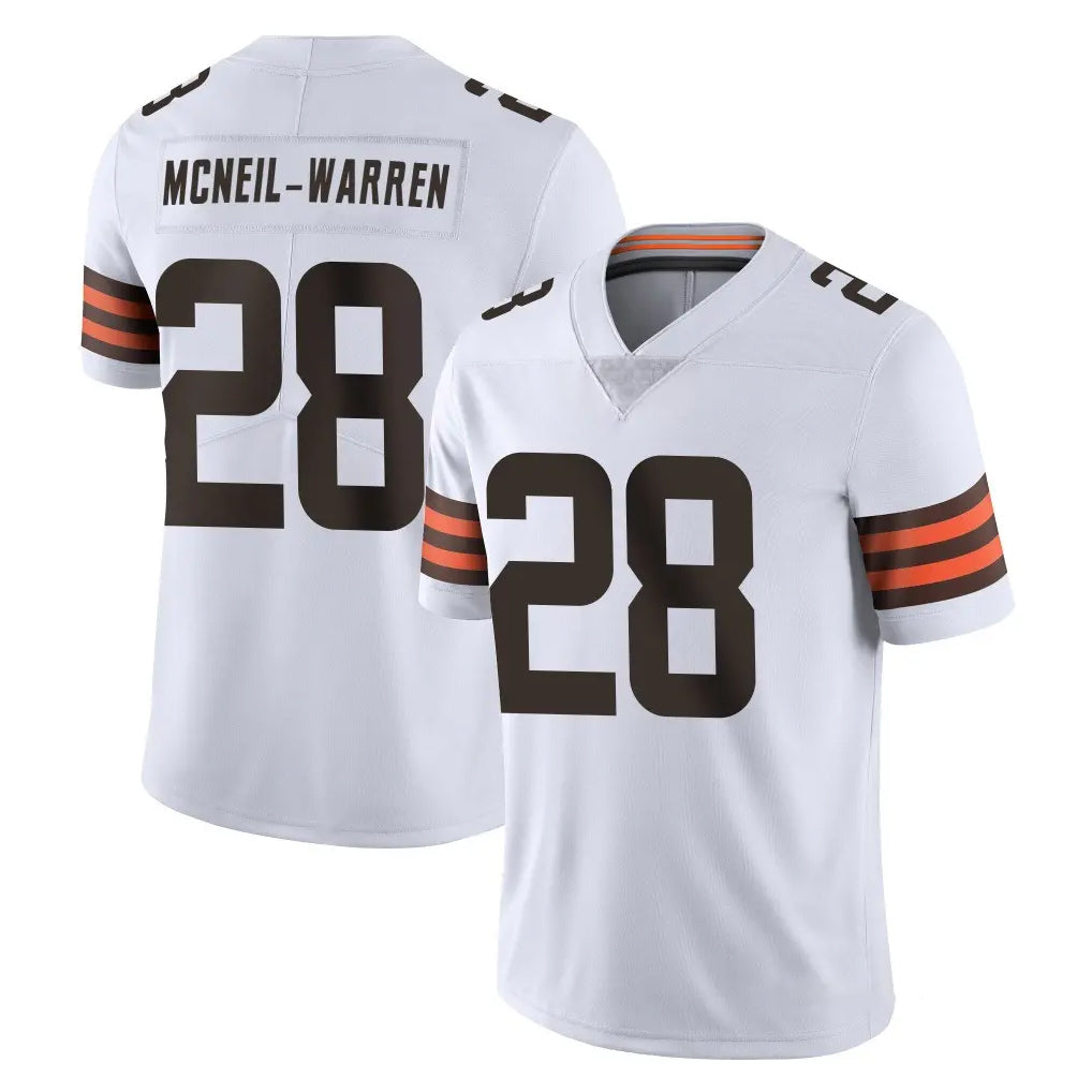 C.Browns #28 Emmanuel McNeil-Warren Player White Vapor Untouchable Limited Home Game Kdoa Stitched Jerseys