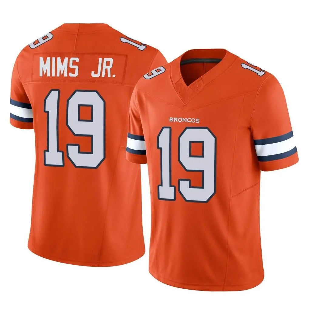 D.Broncos #19 Marvin Mims Jr. Player Orange Limited Alternate Vapor F.U.S.E. Throwback Game Kdoa Stitched Jerseys