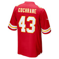 Kdoa KC.Chiefs #43 Jack Cochrane Red Game Player Jersey