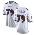 B.Ravens #79 Ronnie Stanley Player White Home Game Kdoa Stitched Jerseys