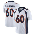 D.Broncos #60 Luke Wattenberg Player White Vapor Untouchable Limited Home Game Kdoa Stitched Jerseys
