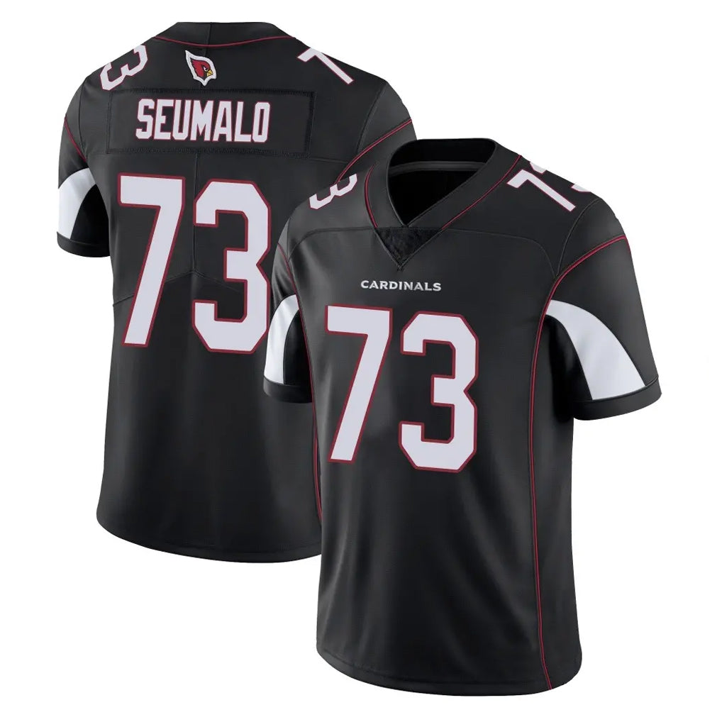 A.Cardinals #73 Isaac Seumalo Player Black Vapor Limited Home Game Kdoa Stitched Jerseys