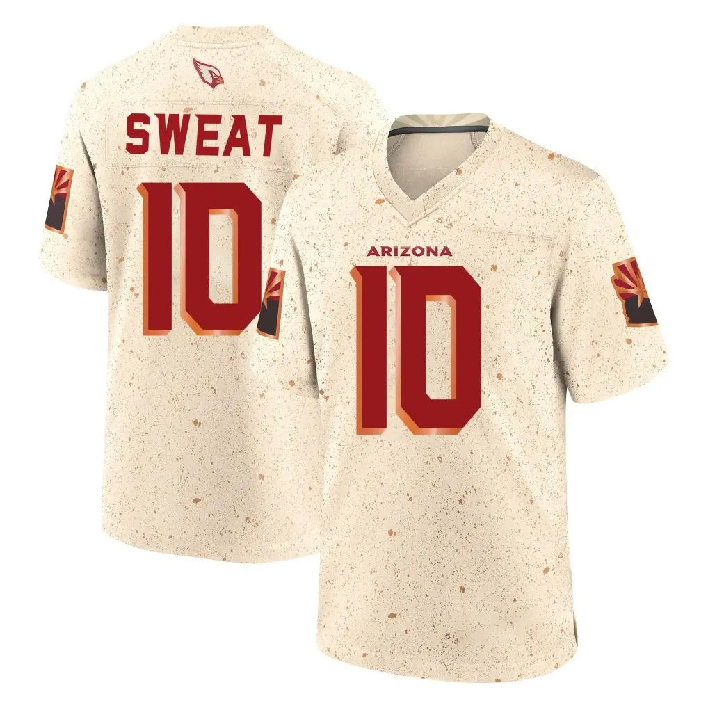 A.Cardinals #10 Josh Sweat Player Cream Rivalries Collection Game Kdoa Stitched Jerseys